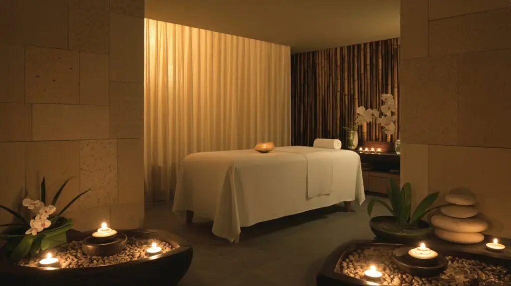 Zona de spa y bienestar integrada en un gimnasio exclusivo de Madrid